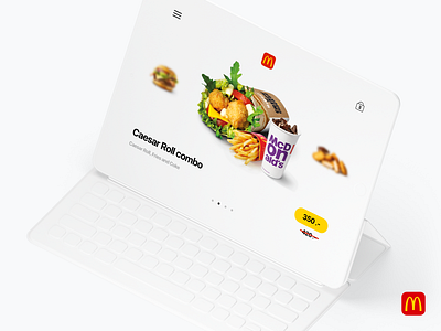 McDonald's concept refresh app artdirection concept design grid layout mishano mockup ui ux web wip