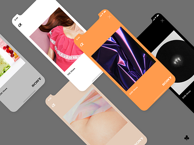 Sony Alpha Photo Contest Concept art artdirection concept design grid layout ui ux web wip