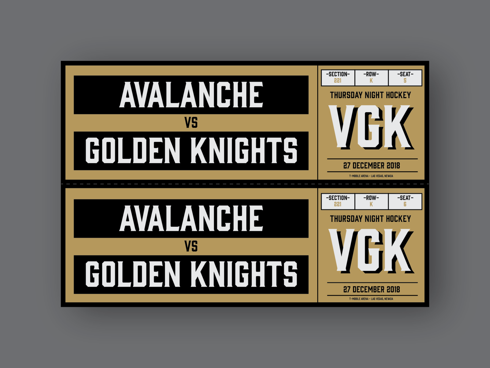 Vegas Golden Knight: Gold Tickets By PhilipRonnie Quiambao On Dribbble