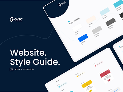 Website UI Style Guide adobe xd branding guide guidelines minimal modern style styleguide ui uiux web website