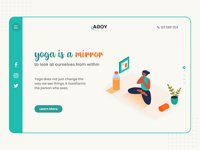 Yoga Minimal Clean User Interface adobe xd clean design figma figma design figmadesign illustration minimal trending ui uiux web web ui website website redesign yoga