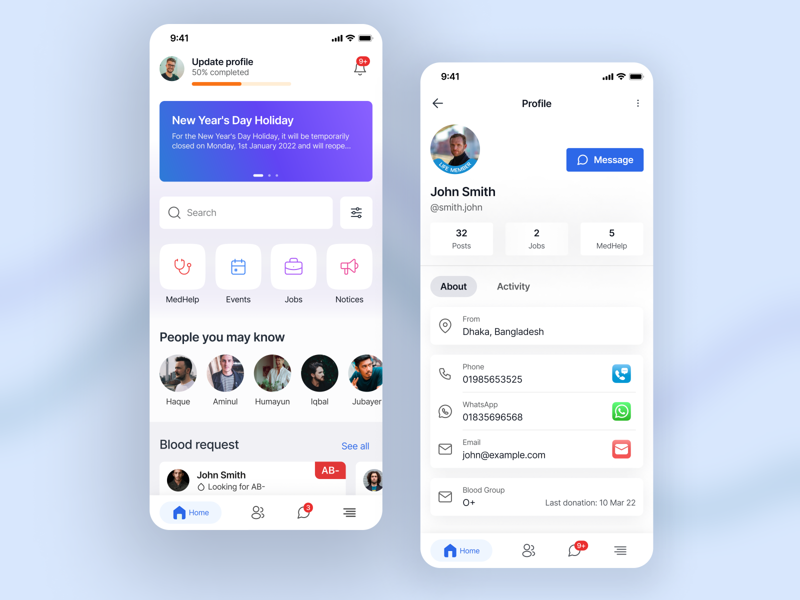 Dribbble - Student Alumni App UX UI.png By Tarique Hasan