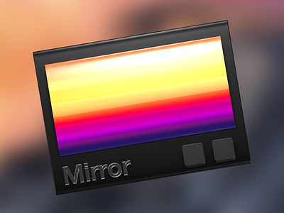 Presenter Mirror App Icon 3d app blender icon mac os x