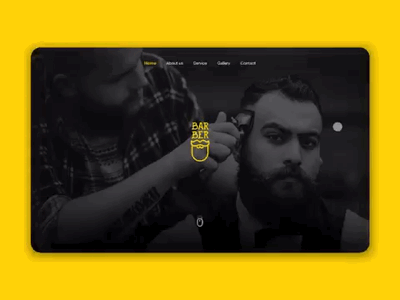 Barber Web Design art barber design graphic graphicdesign ui uiuxdesign ux web webdesign
