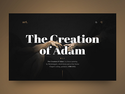 The Creation of Adam art graphic graphicdesign ui uidesign uiux ux uxdesign web webdesign