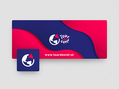 Tour de svet (facebook) art blue brand brand design facebook graphic graphicdesign logo red