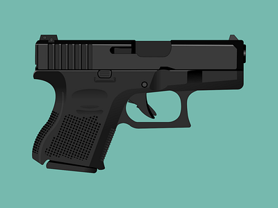 Glock 26 Gen5 9mm Vector Art 2d glock gun handgun pistol shoot em up vector weapon