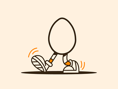 Eggin’ branding character design egg illustration vector