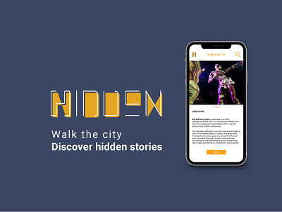 Hidden AR Walking City Tour App app app design brand productdesign productdesigner uidesigner uiuxdesign uxdesigner visual design