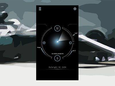 Compass - DoD 2019 EMR app compass design experience graphics illustration illustrator interaction interface mobile mobile app pen tool photoshop sketch ui user vector