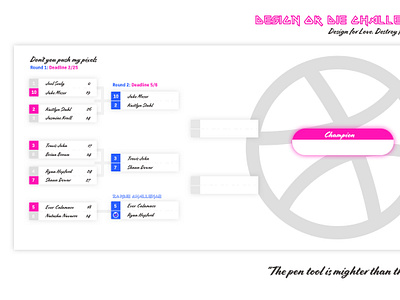 Dod Bracket Round 2 bracket design or die dod