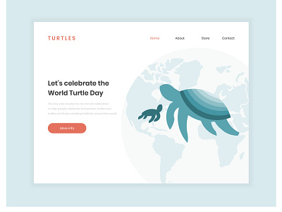 World Turtle Day adobe adobe illustrator illustrator ilustration turtle ui uidesign user interface user interface design web web design webdesign website design worldturtleday