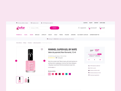 Hebe e-commerce website animation clean design ecommerce minimal pink ui ux web web design webdesign website