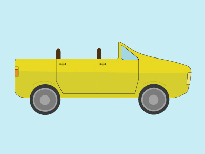 Cabrio auto cabrio car yellow car