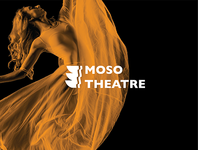 MOSO Theatre Logo branding design fashion icon illustrator logo logo design mockup photo photoshop typography yellow