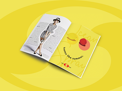 Ocean Spray Branding 2d branding concept cranberry design magazine mockup redesign spread yellow