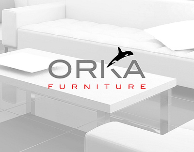 Orka Furniture branding logo logo design