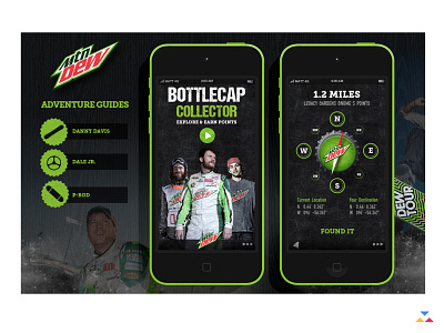 mountain dew app creative direction product design strategy ui uiux ux