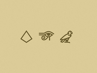 Heiroglyphs ancient egypt flat heiroglyph icon iconography icons illustration ui ux