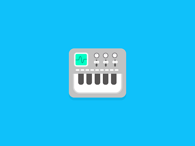Midi Keyboard icon icons illustration keyboard midi music technology ui ux