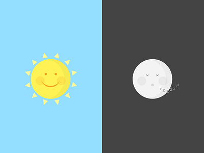 Sun And Moon icon icons illustration time of day ui ux