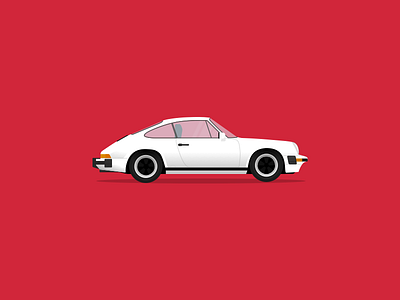 Porsche 911 911 car design flat illustration porsche sports car