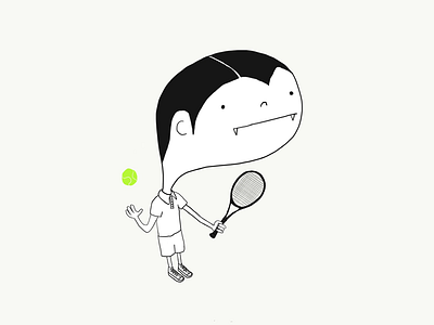 John Dracenroe bad jokes cartoons illustation sketch sports tennis