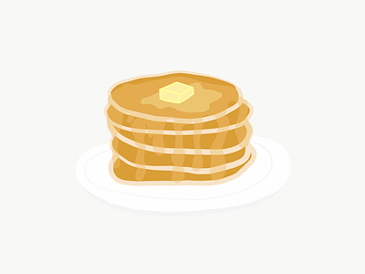 Pancakes art breakfast cartoon illustration pancakes sketch