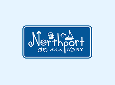 Northport, NY design vector
