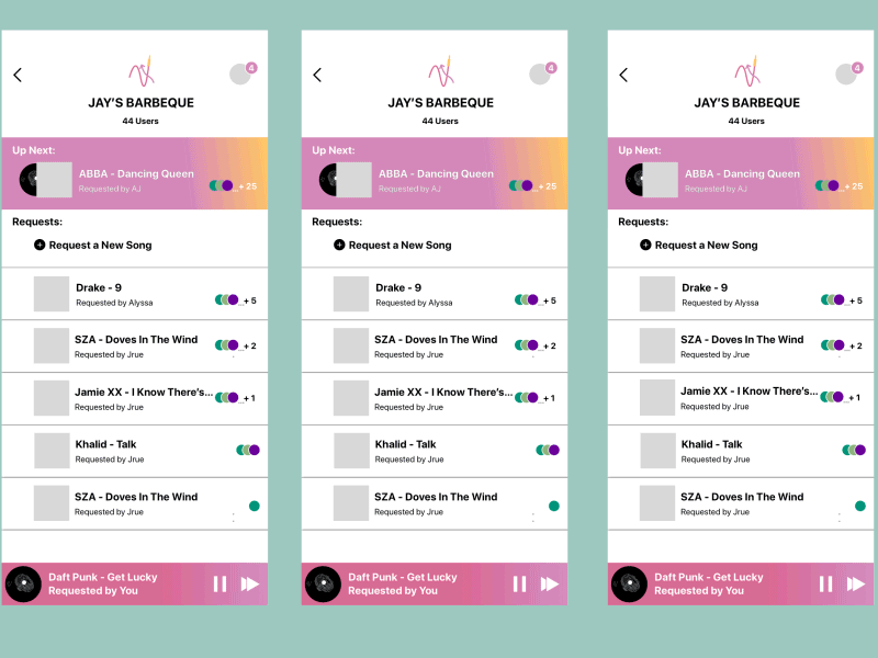 Concept Music App - "Aux"
