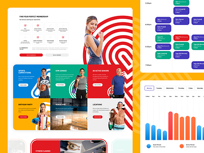 Swan Active Website colourful government humaan round ui ux web design