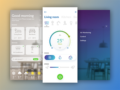 Smart Home Application app design ios smart home ui ux
