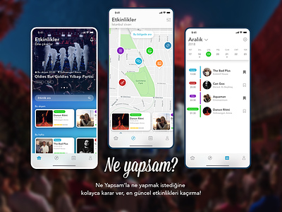 Neyapsam Event Finder App app design event event app ios ticket ticket app ui ux
