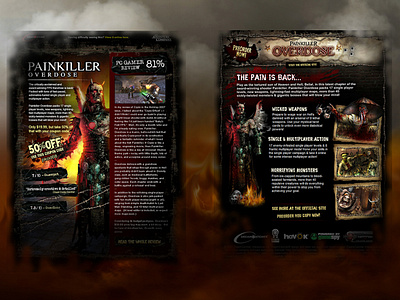 Painkiller Overdose content creation design webdesign