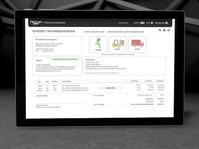 FibreLam ERP Application application development design ui ux