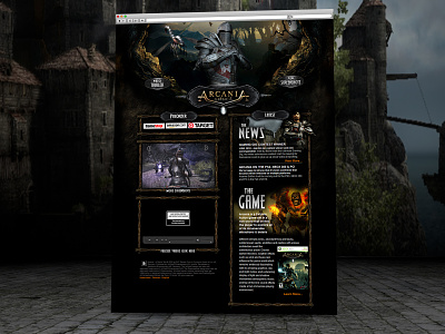 Arcania Gothic 4 Video Game design graphic design graphics layout marketing video video game webdesign