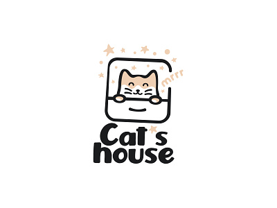 Cat cat house logo