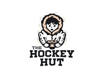The hockey hut food hockey logo