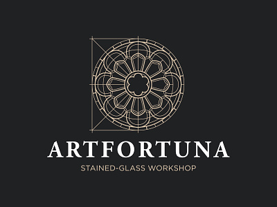 Artfortuna glass logo stained stained glass