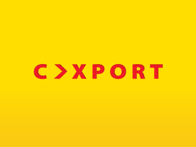 Caxport caxport identity logistics logo red transport yellow