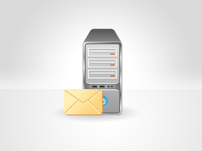 EMail Server 2d email icon server vector