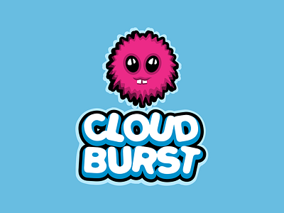 Cloud Burst Logo burst character cloud cute fluffy furry fuzzy game mobile pink