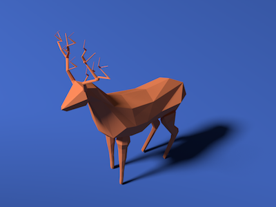 Deer with Shadow
