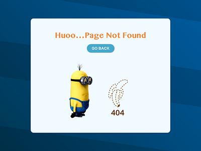 Daily 008 404 Minion 404 dailyui