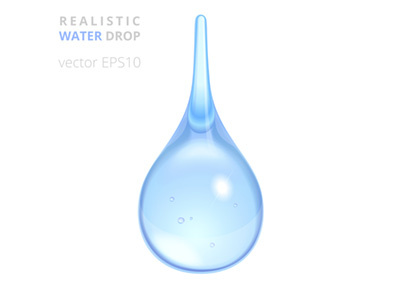 Vector water drop