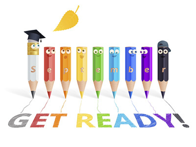 Vector set of funny pencils 3d autumn back to school character colorful humanized pencil rainbow realistic school september vector