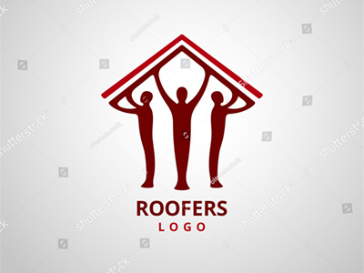 Roofers vector logo house housing icon insurance logo real estate renovation roof roofer roofing sign vector