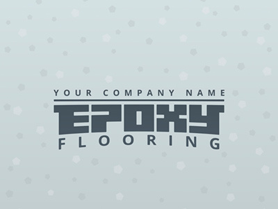 Epoxy Flooring logo commercial industrial identity refurbishment coat coating flooring floor resin epoxy logo template