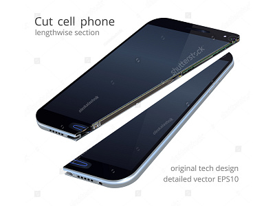 Eye-catching cell phone mock up