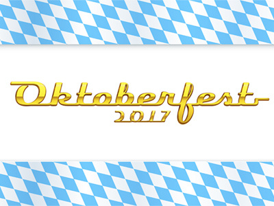 Oktoberfest 2017 stock logo automotive bavarian calligraphy event gold invitation logo lozenges oktoberfest pattern pub retro